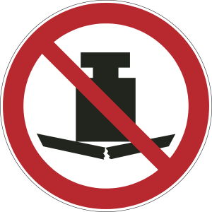 Verbotsaufkleber